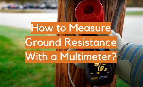 how to check earth resistance.